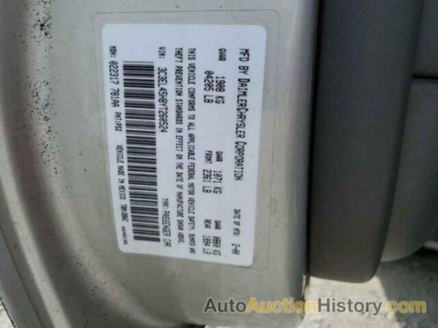 CHRYSLER SEBRING JX, 3C3EL45H8YT260524