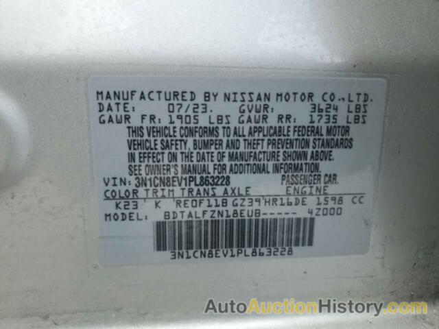 NISSAN VERSA SV, 3N1CN8EV1PL863228