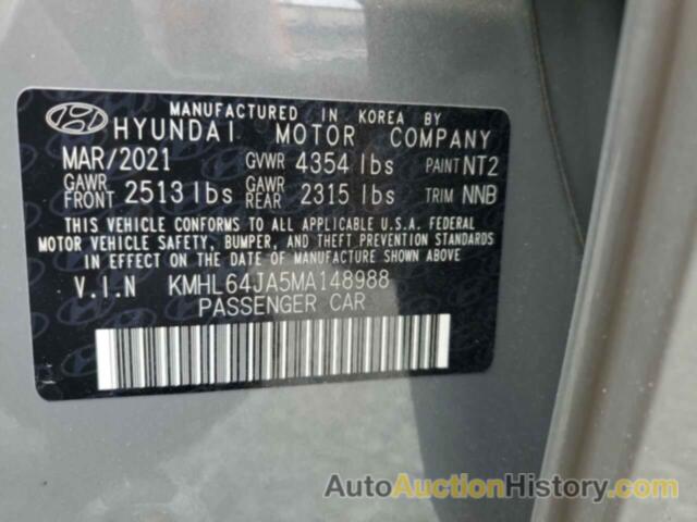 HYUNDAI SONATA SEL, KMHL64JA5MA148988