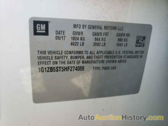 CHEVROLET MALIBU LS, 1G1ZB5ST5HF274088