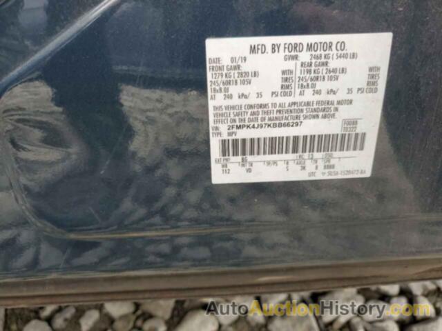 FORD EDGE SEL, 2FMPK4J97KBB66297