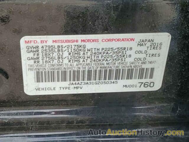 MITSUBISHI OUTLANDER SE, JA4AZ3A31GZ050345