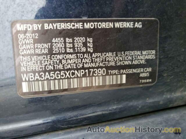 BMW 3 SERIES I, WBA3A5G5XCNP17390