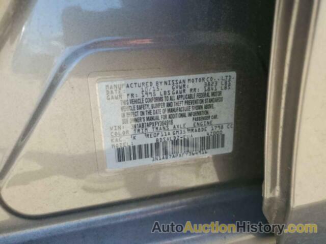 NISSAN SENTRA S, 3N1AB7APXFY364916