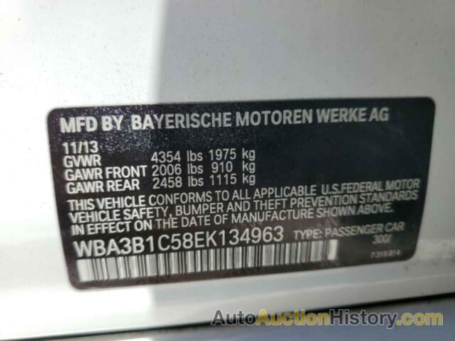 BMW 3 SERIES I, WBA3B1C58EK134963