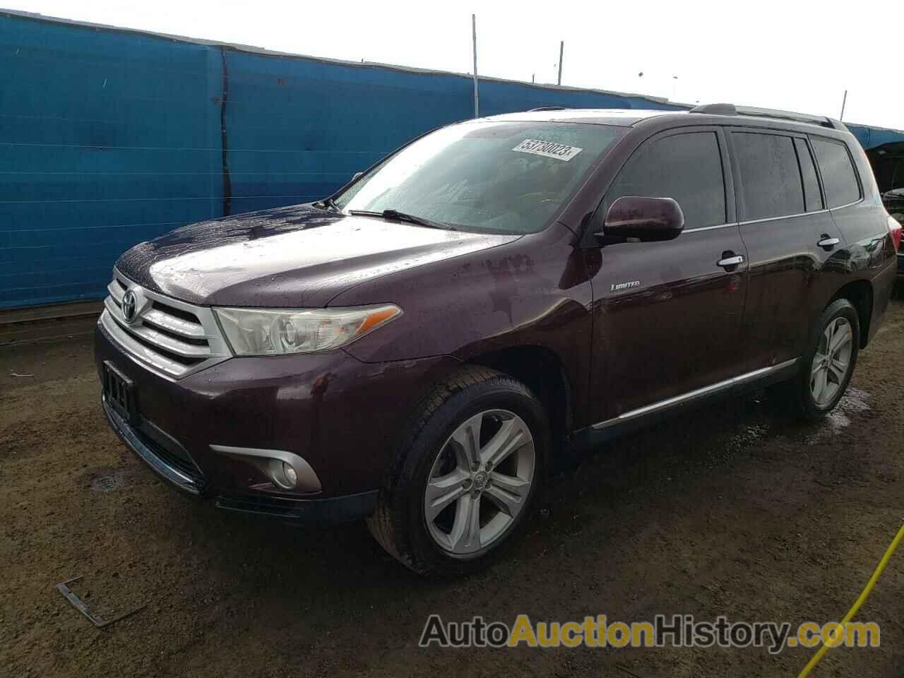 2012 TOYOTA HIGHLANDER LIMITED, 5TDDK3EHXCS126122