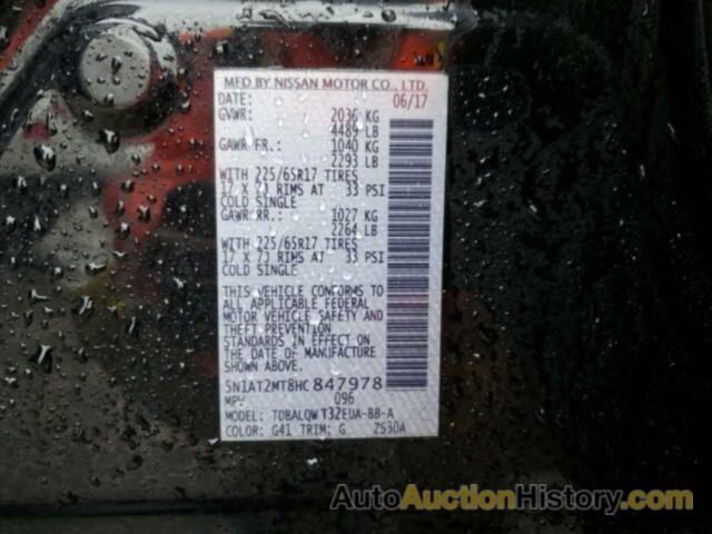 NISSAN ROGUE S, 5N1AT2MT8HC847978