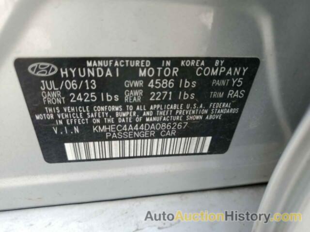 HYUNDAI SONATA HYBRID, KMHEC4A44DA086267