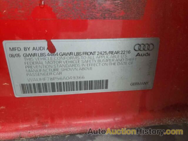 AUDI A3 2, WAUHF78P56A049366