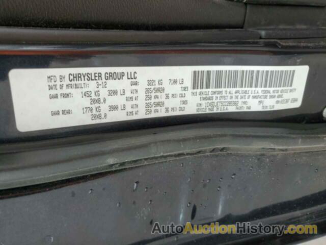 DODGE DURANGO CITADEL, 1C4SDJET5CC285982