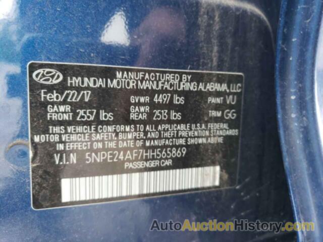 HYUNDAI SONATA SE, 5NPE24AF7HH565869