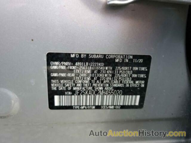 SUBARU FORESTER, JF2SKADC2MH455020