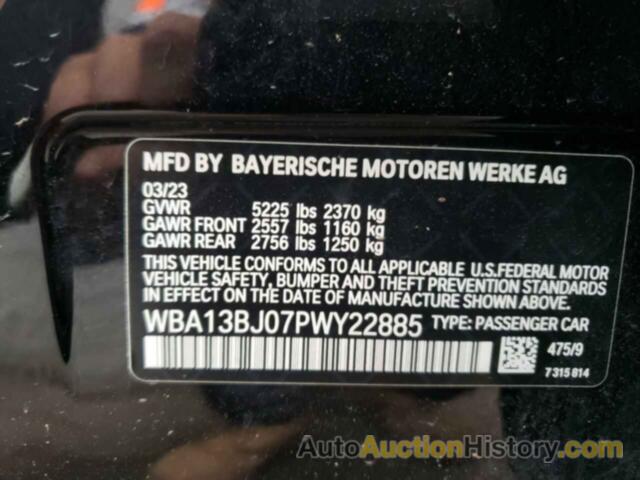 BMW 5 SERIES XI, WBA13BJ07PWY22885