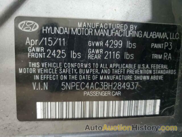 HYUNDAI SONATA SE, 5NPEC4AC3BH284937