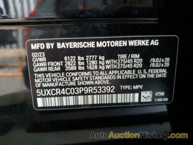 BMW X5 SDRIVE 40I, 5UXCR4C03P9R53392