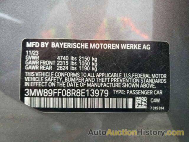 BMW 3 SERIES, 3MW89FF08R8E13979