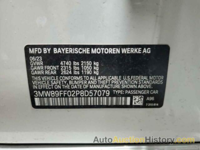 BMW 3 SERIES, 3MW89FF02P8D57079
