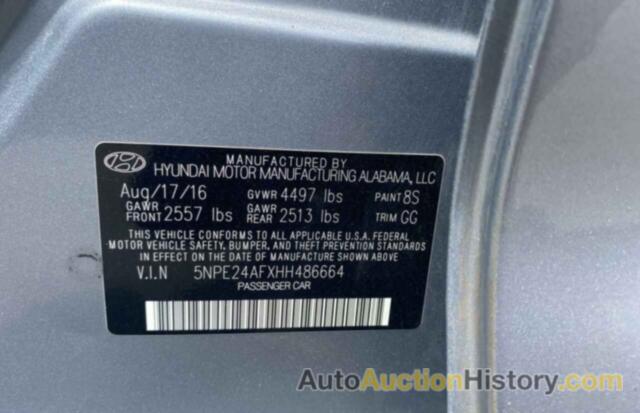 HYUNDAI SONATA SE, 5NPE24AFXHH486664