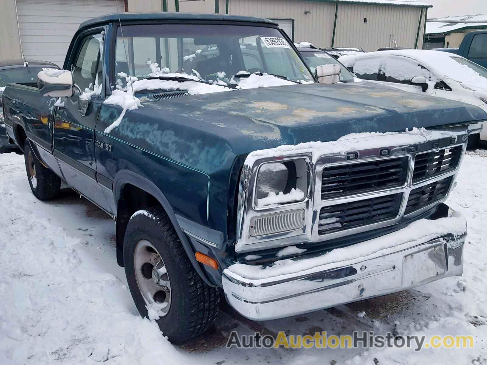 1993 DODGE D-SERIES D150, 1B7HE16Z4PS147761