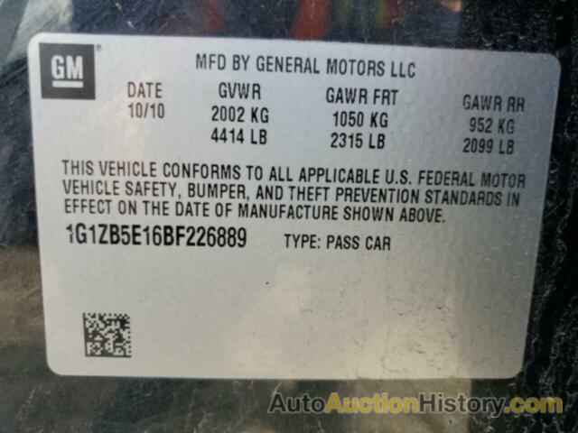 CHEVROLET MALIBU LS, 1G1ZB5E16BF226889