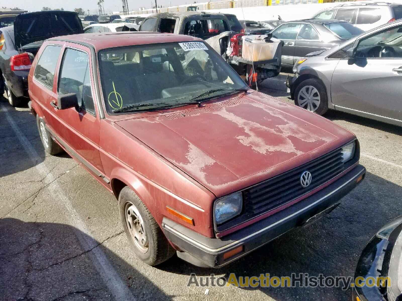 1986 VOLKSWAGEN GOLF CUSTOM, 1VWBA0178GV019665