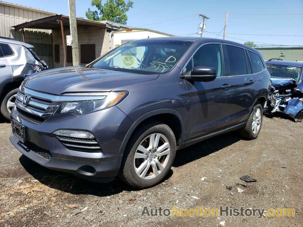 2016 HONDA PILOT LX, 5FNYF6H11GB049334