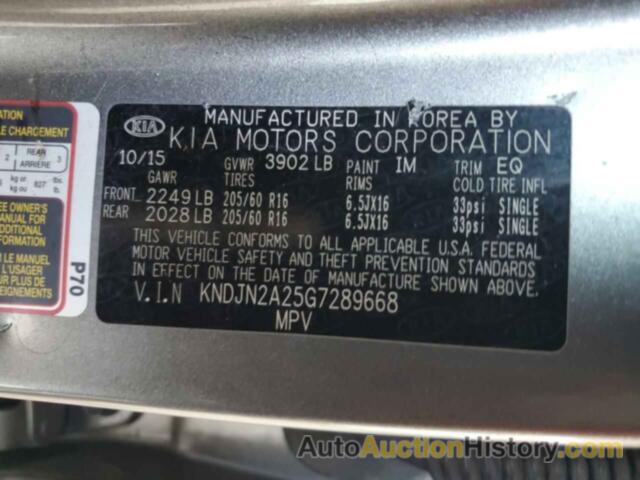 KIA SOUL, KNDJN2A25G7289668