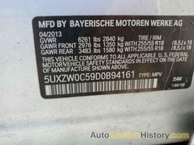 BMW X5 XDRIVE35D, 5UXZW0C59D0B94161