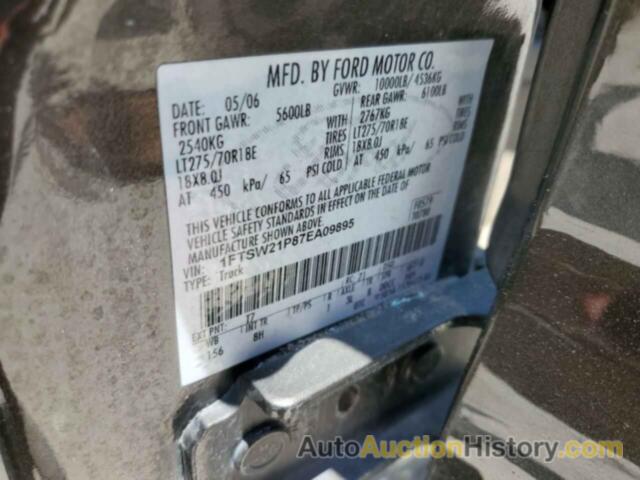 FORD F250 SUPER DUTY, 1FTSW21P87EA09895