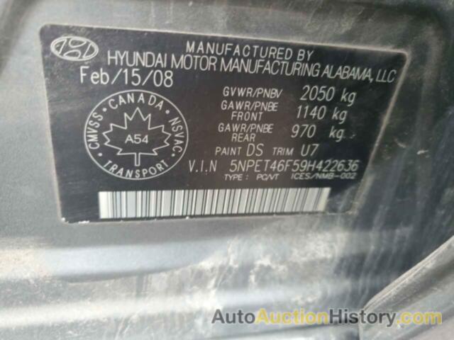 HYUNDAI SONATA GLS, 5NPET46F59H422636