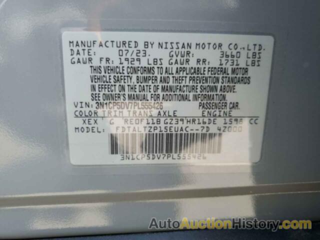 NISSAN KICKS SR, 3N1CP5DV7PL555426