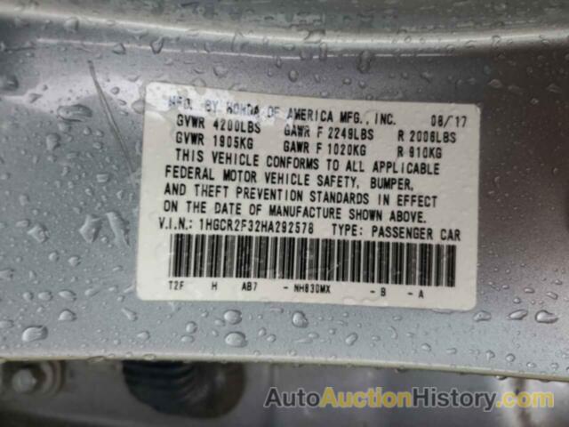 HONDA ACCORD LX, 1HGCR2F32HA292578