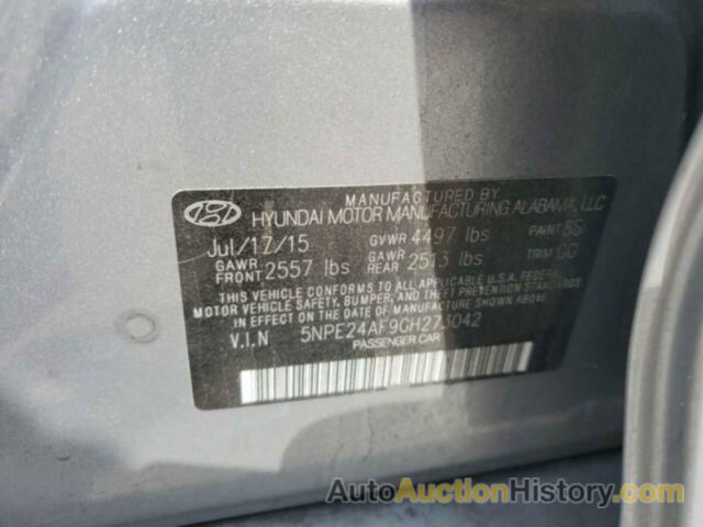 HYUNDAI SONATA SE, 5NPE24AF9GH273042