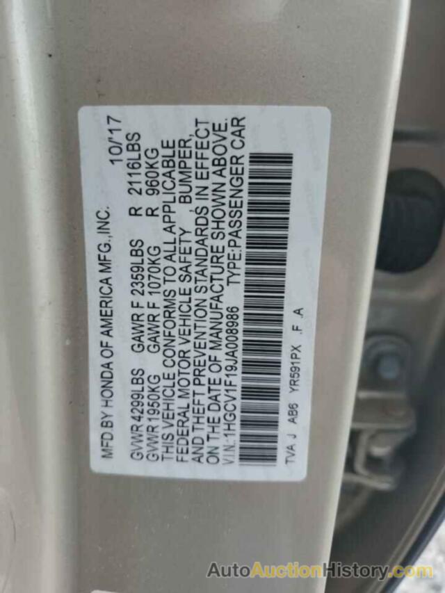 HONDA ACCORD LX, 1HGCV1F19JA008986