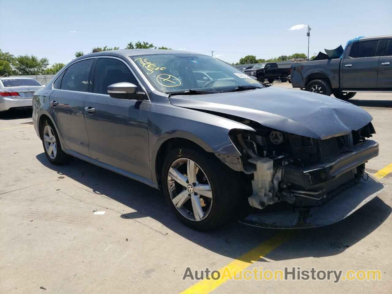 2013 VOLKSWAGEN PASSAT SE, 1VWBP7A37DC008538