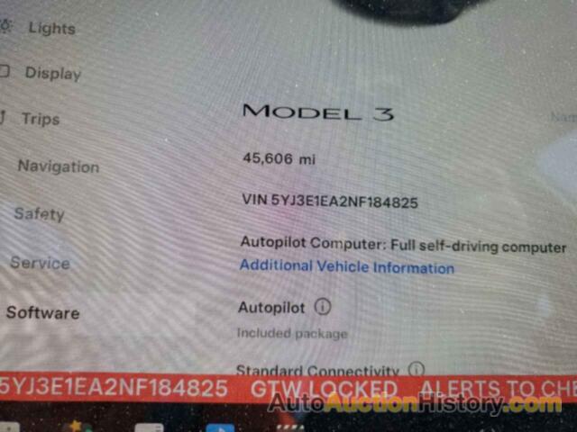 TESLA MODEL 3, 5YJ3E1EA2NF184825