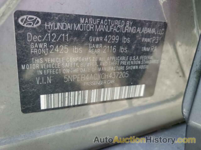 HYUNDAI SONATA GLS, 5NPEB4ACXCH437205