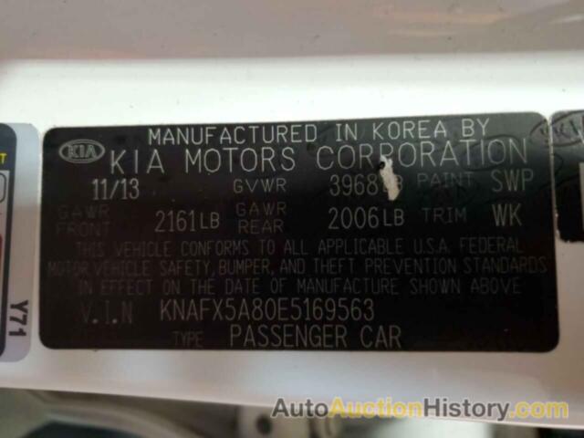 KIA FORTE EX, KNAFX5A80E5169563