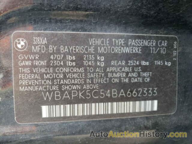 BMW 3 SERIES XI SULEV, WBAPK5C54BA662333