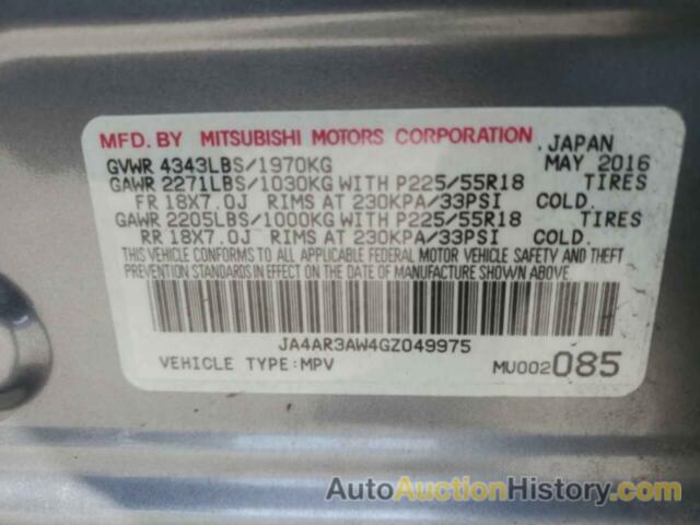 MITSUBISHI OUTLANDER ES, JA4AR3AW4GZ049975