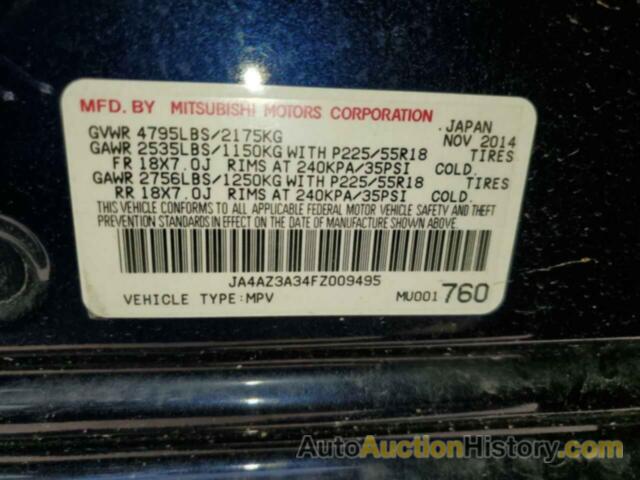 MITSUBISHI OUTLANDER SE, JA4AZ3A34FZ009495