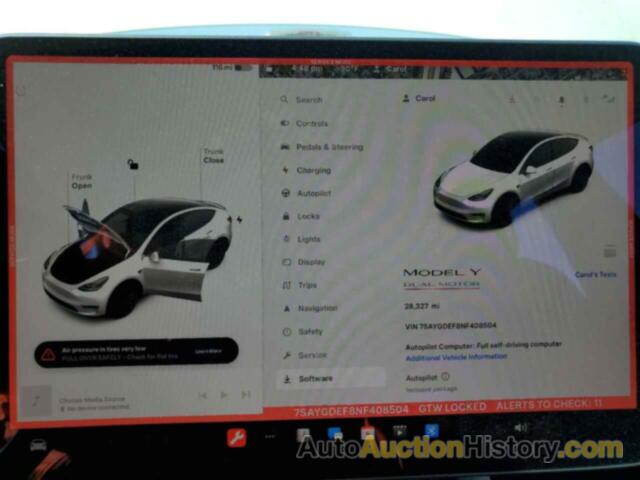 TESLA MODEL Y, 7SAYGDEF8NF408504