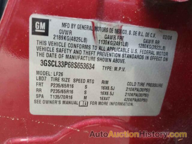 SATURN VUE XE, 3GSCL33P68S653634