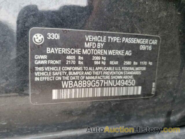 BMW 3 SERIES I, WBA8B9G57HNU49450