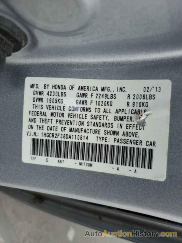 HONDA ACCORD LX, 1HGCR2F38DA110814