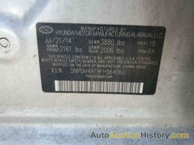 HYUNDAI ELANTRA SE, 5NPDH4AE9FH564060