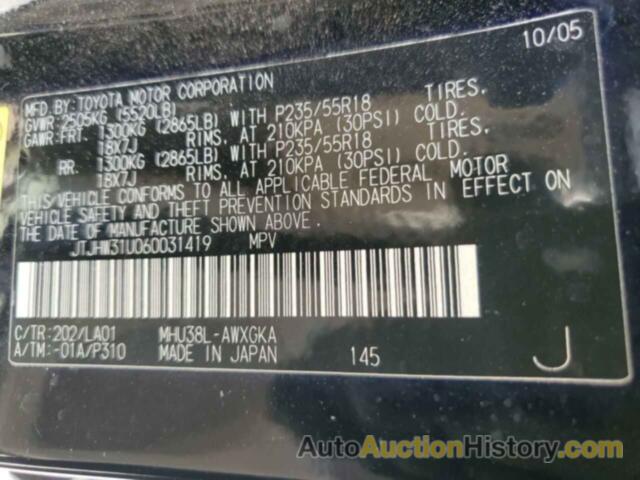 LEXUS RX400 400, JTJHW31U060031419