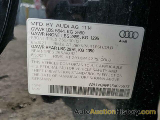 AUDI SQ5 PRESTIGE, WA1VGAFP1FA075573