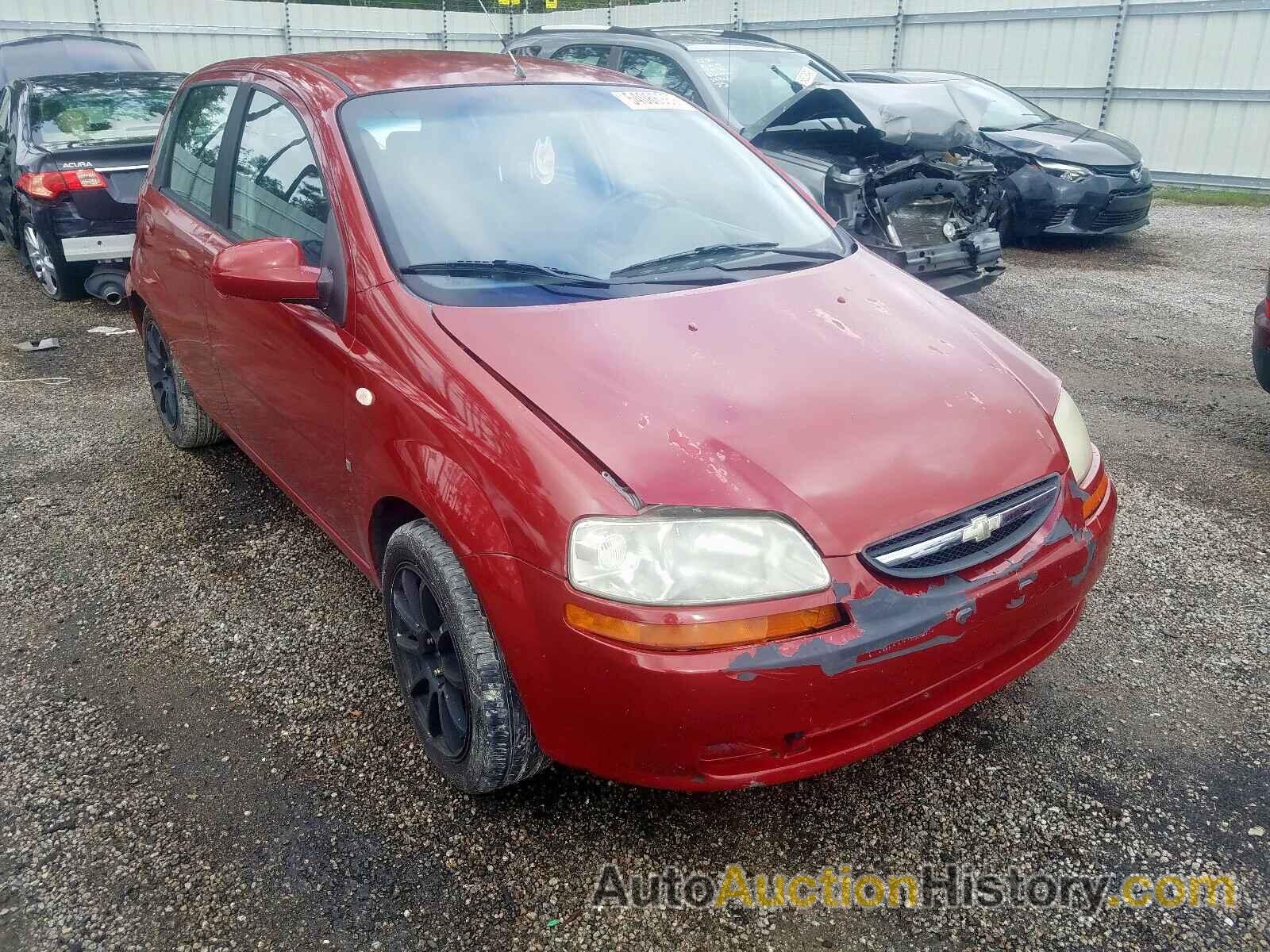 2007 CHEVROLET AVEO BASE BASE, KL1TD66607B759964