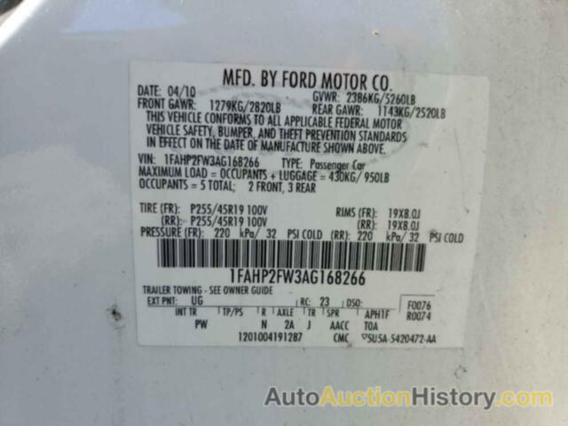 FORD TAURUS LIMITED, 1FAHP2FW3AG168266